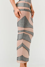 Load image into Gallery viewer, Metallic Bandage Mesh Insert Dress
