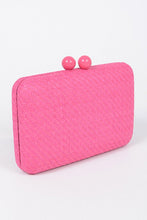 Load image into Gallery viewer, Faux Straw Iconic Box Clutch
