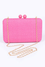 Load image into Gallery viewer, Faux Straw Iconic Box Clutch
