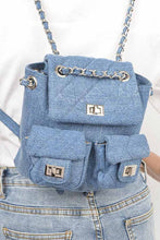 Load image into Gallery viewer, Denim Fashion Backpack
