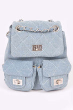 Load image into Gallery viewer, Denim Fashion Backpack
