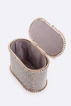 Load image into Gallery viewer, Pearl Handle Iconic Rhinestone Box Clutch
