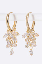 Load image into Gallery viewer, Cubic Zirconia Mix Drop Hoop Earrings
