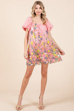 Load image into Gallery viewer, Plus Floral Embroidered Mesh Mini Dress
