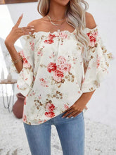 Load image into Gallery viewer, Floral Off-the-Shoulder Blouse
