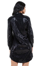 Load image into Gallery viewer, Sexy Fashion Shirt Sequined Dress
