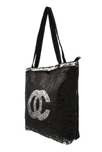 Load image into Gallery viewer, OC Lettering Sparkly Sequins Tote Bag
