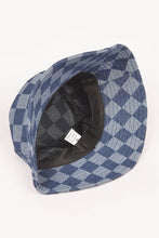 Load image into Gallery viewer, Checker Denim Bucket Hat
