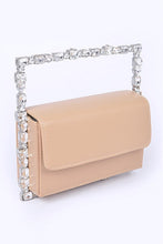 Load image into Gallery viewer, Rhinestone Top Handle Square Iconic Clutch
