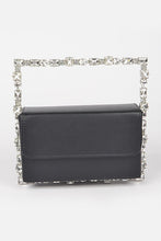 Load image into Gallery viewer, Rhinestone Top Handle Square Iconic Clutch
