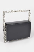 Load image into Gallery viewer, Rhinestone Top Handle Square Iconic Clutch
