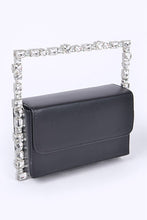 Load image into Gallery viewer, Rhinestone Top Handle Square Iconic Clutch
