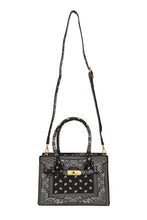 Load image into Gallery viewer, Amoeba Print Rectangular Bag with Buckle Accent
