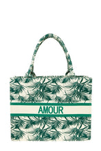 Load image into Gallery viewer, AMOUR Tropical Oblique Book Tote Bag
