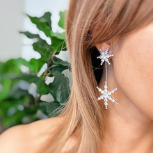 Load image into Gallery viewer, Double Starburst Statement Earrings
