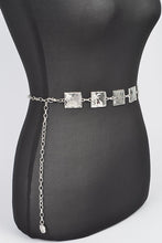 Load image into Gallery viewer, Plus Size Square Plate Iconic Chain Belt
