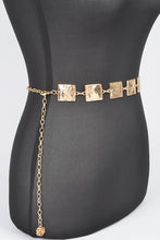 Load image into Gallery viewer, Plus Size Square Plate Iconic Chain Belt
