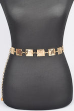 Load image into Gallery viewer, Plus Size Square Plate Iconic Chain Belt
