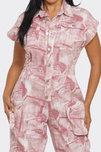 Load image into Gallery viewer, Pink Whisper Tie-Dye Jumpsuit
