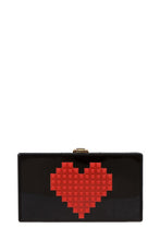 Load image into Gallery viewer, Pixelated Heart Shape Clutch Evening Bag
