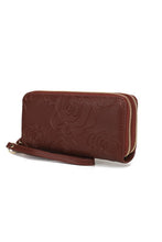 Load image into Gallery viewer, MKF Ellie Genuine Leather Flower Wallet by Mia K
