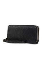 Load image into Gallery viewer, MKF Ellie Genuine Leather Flower Wallet by Mia K
