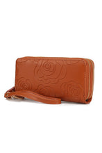 Load image into Gallery viewer, MKF Ellie Genuine Leather Flower Wallet by Mia K
