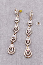 Load image into Gallery viewer, Rhinestone Teardrop earring
