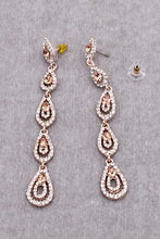 Load image into Gallery viewer, Rhinestone Teardrop earring
