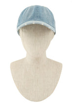 Load image into Gallery viewer, Wash Distressed Denim Ripped Baseball Cap
