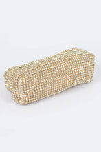 Load image into Gallery viewer, Oversize Rhinestone Convertible Soft Clutch Bag
