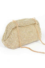 Load image into Gallery viewer, Oversize Rhinestone Convertible Soft Clutch Bag
