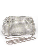 Load image into Gallery viewer, Oversize Rhinestone Convertible Soft Clutch Bag
