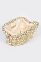 Load image into Gallery viewer, Oversize Rhinestone Convertible Soft Clutch Bag
