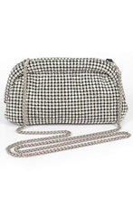 Load image into Gallery viewer, Oversize Rhinestone Convertible Soft Clutch Bag
