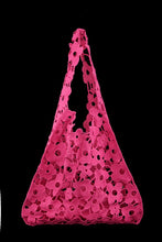 Load image into Gallery viewer, Square Mesh Flower Tote Bag
