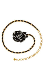 Load image into Gallery viewer, Flower Charm Accent Chain Belt

