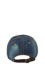 Load image into Gallery viewer, Rhinestone and Denim BaseBall Cap
