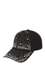 Load image into Gallery viewer, Rhinestone and Star Baseball Cap
