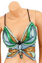 Load image into Gallery viewer, Sequin Butterfly Bralette
