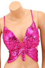 Load image into Gallery viewer, Sequin Butterfly Bralette
