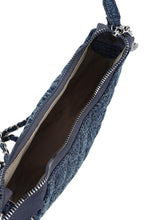 Load image into Gallery viewer, Denim and Flower Chain Crossbody Bag
