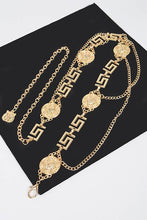 Load image into Gallery viewer, Medallion Iconic Layered Chain Belt
