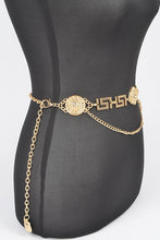 Load image into Gallery viewer, Medallion Iconic Layered Chain Belt
