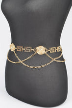 Load image into Gallery viewer, Medallion Iconic Layered Chain Belt
