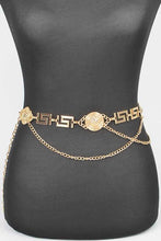 Load image into Gallery viewer, Medallion Iconic Layered Chain Belt
