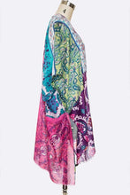 Load image into Gallery viewer, Mix Print Tribal Kimono Cardigan
