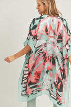 Load image into Gallery viewer, Checker Floral Fashion Kimono
