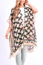 Load image into Gallery viewer, Checker Floral Fashion Kimono
