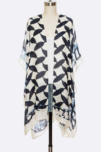 Load image into Gallery viewer, Checker Floral Fashion Kimono
